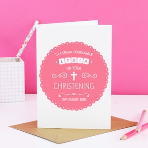 Tarjeta de bautizo de ahijada, tarjeta de ahijada, tarjeta de bautizo personalizada, tarjeta de bautismo, tarjeta de ahijada personalizada, regalo de bautismo