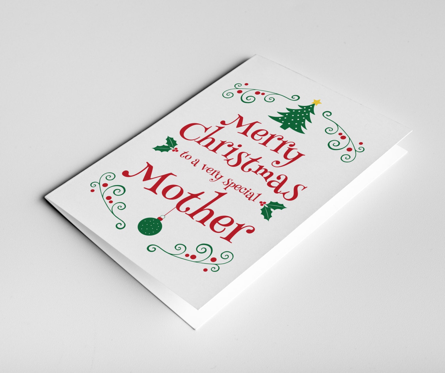 Mother Christmas Card Mom Christmas Gift For Mother Mother