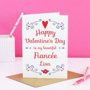 Biglietto di San Valentino per la fidanzata, biglietto per la fidanzata, biglietto di buon San Valentino, regalo per la fidanzata, biglietto per lei, San Valentino per la fidanzata, biglietto per la fidanzata