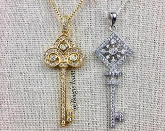 Tiffany Key Necklace - Etsy