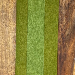 Fern/Moss Double-Sided German Crepe Paper