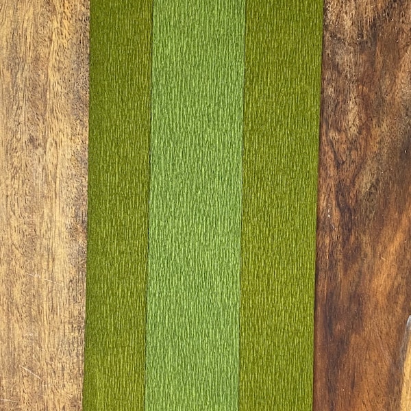 Fern/Moss Double-Sided German Crepe Paper