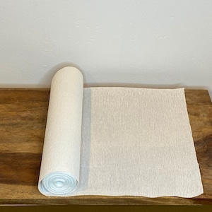 White Werola German Floristic Crepe Paper