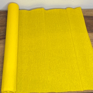 Gelbes Werola extrafeines Krepp-Papier