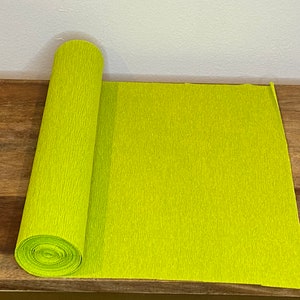 May Green Werola German Floristic Crepe Paper