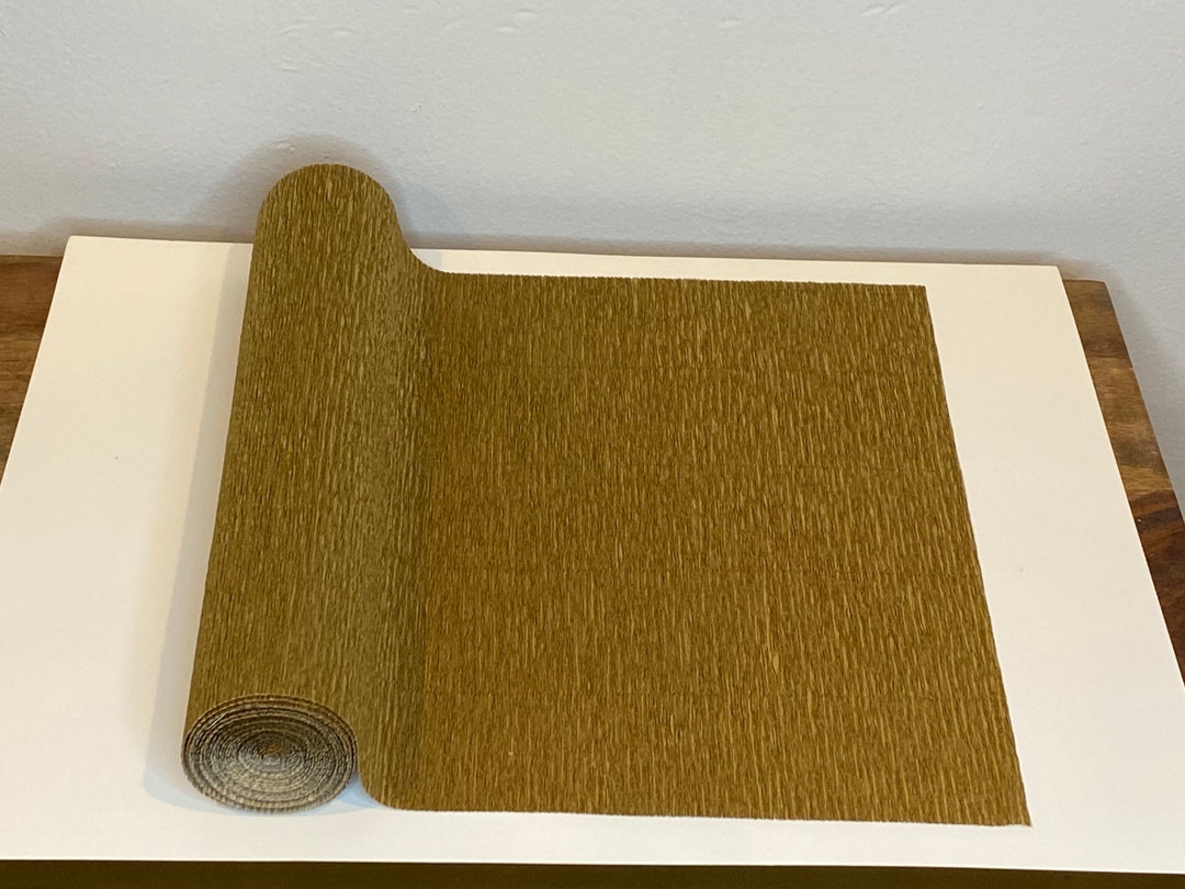 Gold Werola German Floristic Crepe Paper Etsy