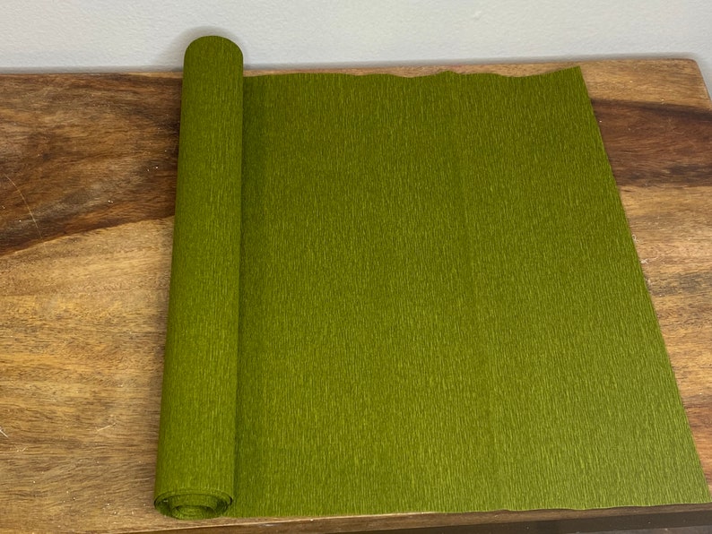 Olive Werola Extra Fine German Crepe Paper Etsy