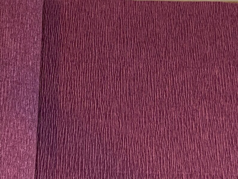 Paper Roll Ridges Plum Werola German Floristic Crepe Paper - Etsy