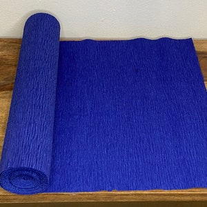 Royal Blue German Floristic Crepe