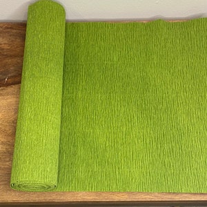 Grass Green Werola German Floristic Crepe Paper