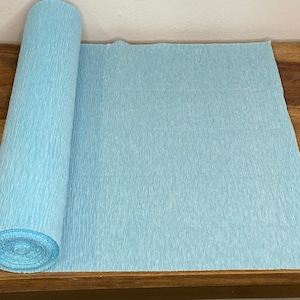 Light Blue German Floristic Crepe