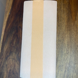 Weiß/Apricot doppelseitig, deutsches Krepp-Papier