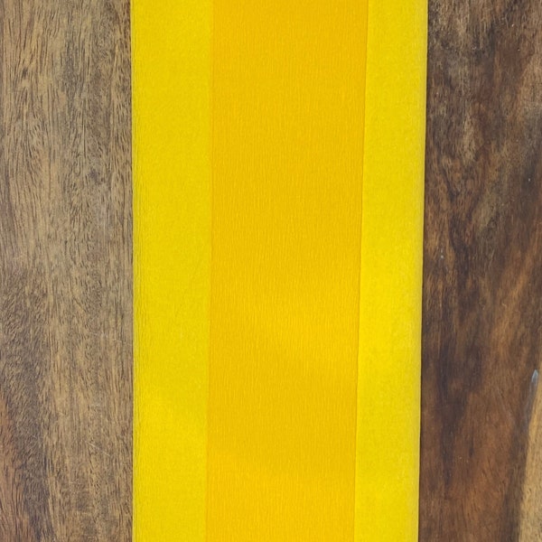 Goldenrod/Buttercup Double-Sided German Crepe Paper