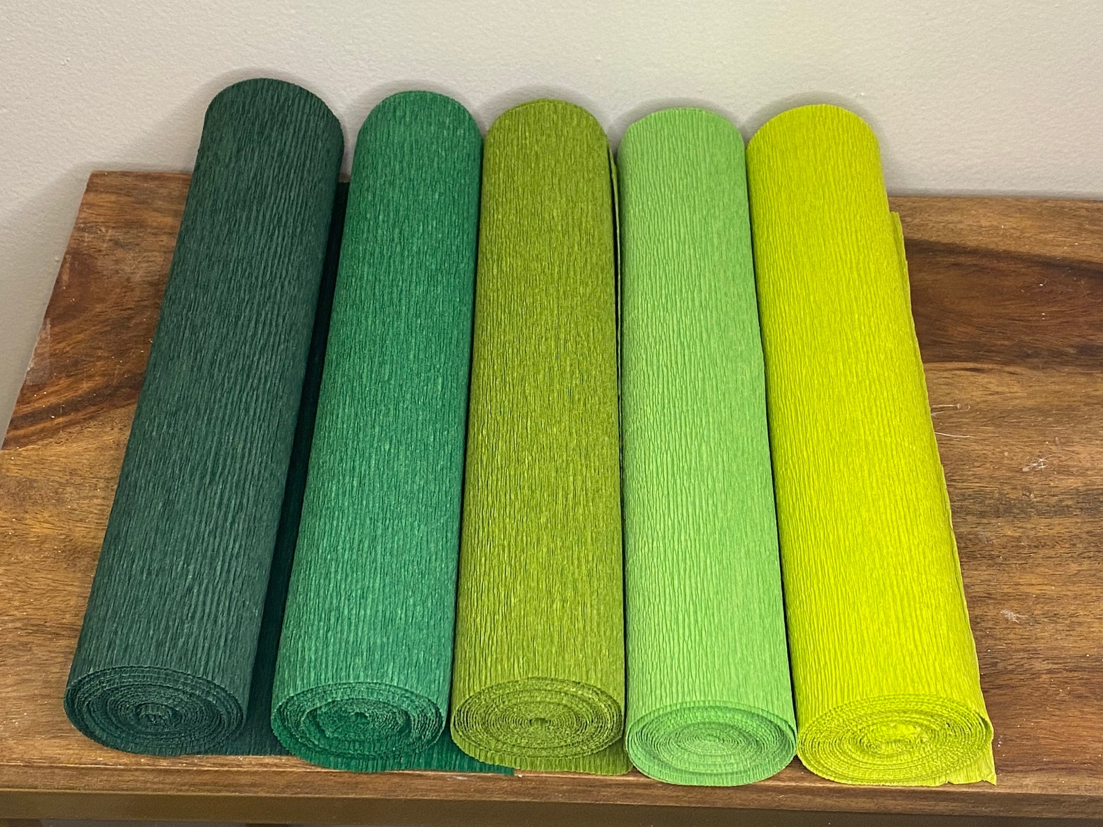 Grass Green Werola German Floristic Crepe Paper Etsy