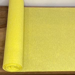 Yellow Werola German Floristic Crepe Paper