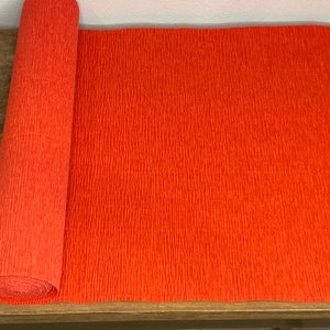 Red Werola German Floristic Crepe Paper