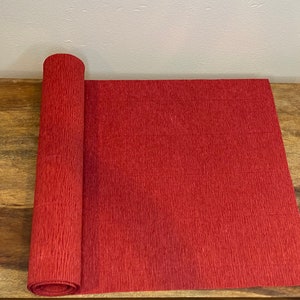 Dark Red Werola German Floristic Crepe Paper