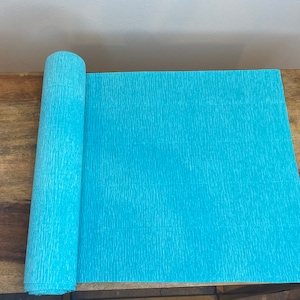 Turquoise Werola German Floristic Crepe Paper