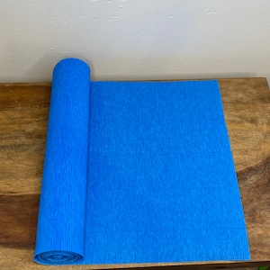 Blue Werola German Floristic Crepe Paper