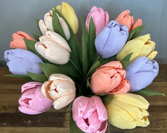 Crepe Paper Tulip Bouquet