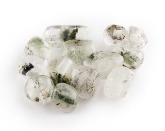 Phantom Quartz Lodalite Big 10-16 mm Nugget Beads, Large 3mm Hole, 4 Pieces