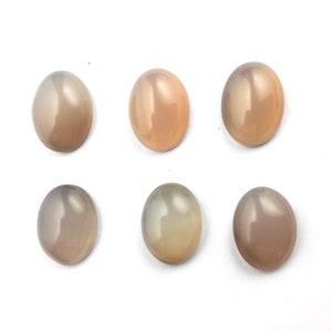 Chalcedony Oval Cabochon, 16x12mm, 2 Pieces