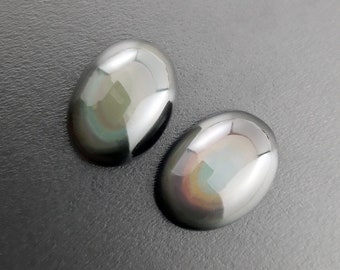 Natural Rainbow Obsidian Oval Cabochon, 20x15mm, Rainbow Obsidian Cabochon, Oval Obsidian, Natural Obsidian, Calibrated Oval, 1 Piece