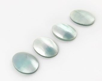 Grey Osmena Pearl Shell Oval Cabochon, Gray Mabe Pearl Cabochon, High Luster Grey Pearl Cabochon, Nautilus Pearl Cabochon, 18x13mm, 1 Piece