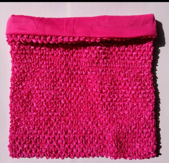 Hot Pink Lined Crochet Tutu Top Tube Tops Dress Top Tutu Supply Etsy