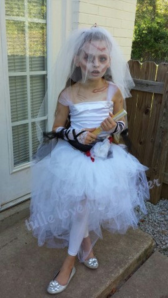 Dead Bride Halloween Costume, Bride Halloween Outfit, White Bride