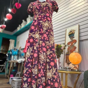 1970s flower power dress