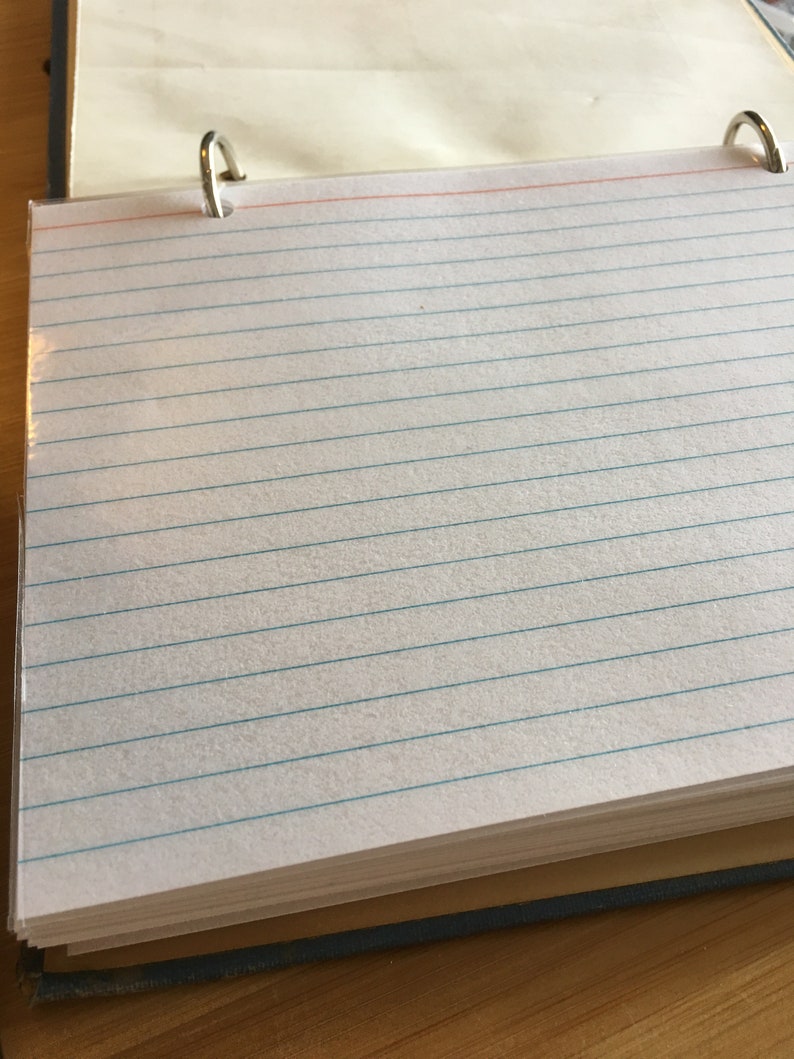 Upcycled Book Refillable Index Card Binder Notebook Hardy Boys Bullet