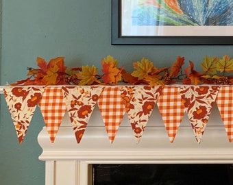 TURNMEON Fall Fireplace Decoration,Thanksgiving Lace Pumpkin Maple Leaves Mantle Scarves Fall Runner for Fireplace Thanksgiving Decorations Autumn Table Cover for Harvest Decor 20 x 60 Inch 
