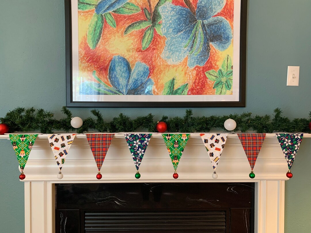 Nutcracker Christmas Mantel Scarf Christmas Fireplace Etsy