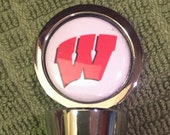 Bucky Badger Wine Stopper, Can customize for your favorite team. Perfect gift for the sports fan on your list!