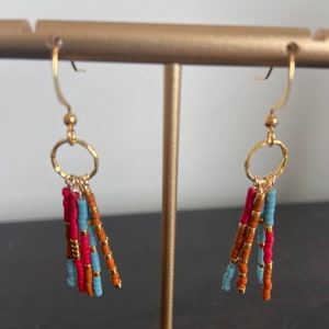 Beaded Tassel Earrings