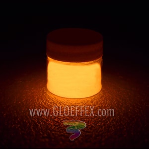 Orange Glow in the Dark Paint