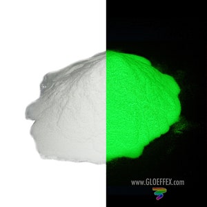 Super Phosphorescent Glow Powder Pigment - Yellow/Green