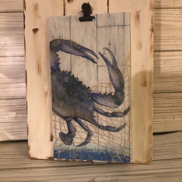 Watercolor Crab and Coastal Crab Combo Paper Napkins