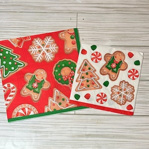 Gingerbread Paper Napkin Combo