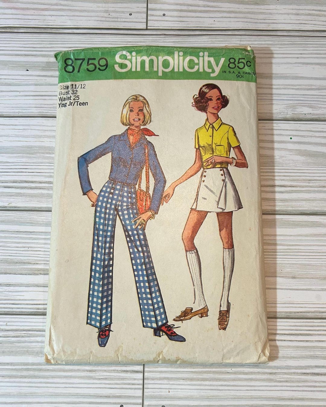 Vintage Simplicity 8759 Sewing Pattern - Size 11/12 - Etsy