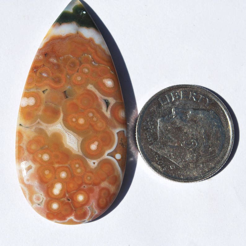 Orange Cabochon Ocean Jasper Cabochon Gemstone Cabochon Madagascar Ocean Jasper Cabochon Designer Cabochon Jasper Cabochon