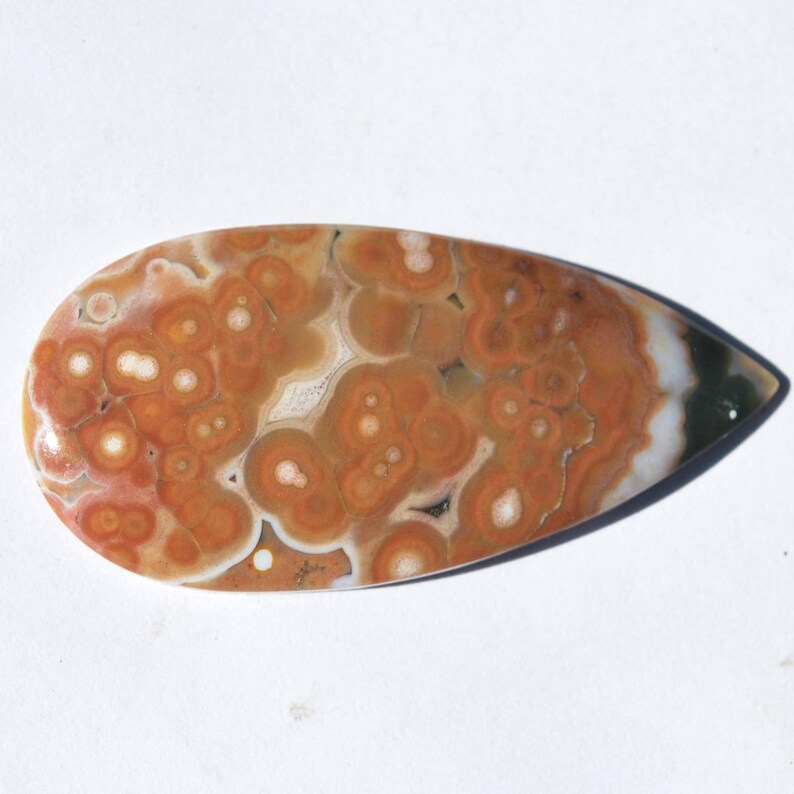 Orange Cabochon Ocean Jasper Cabochon Gemstone Cabochon Madagascar Ocean Jasper Cabochon Designer Cabochon Jasper Cabochon