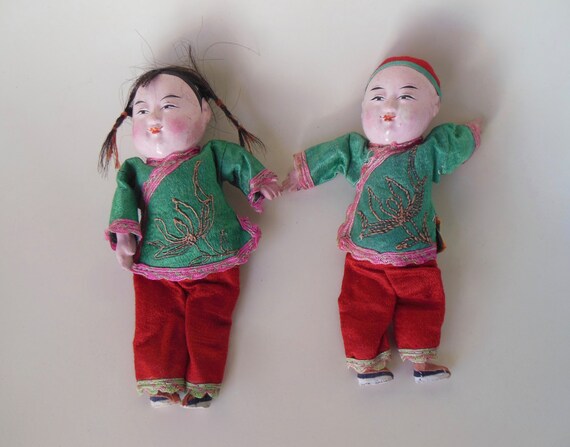 antique asian dolls