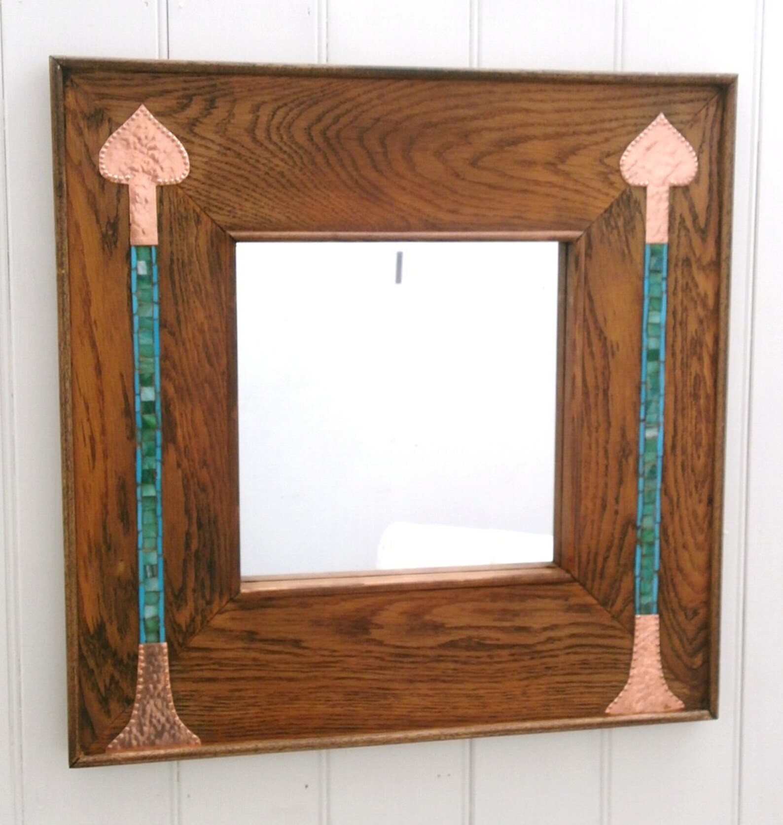 Arts & Crafts style mirror Etsy
