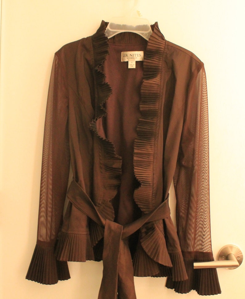 Size 6 Carolin Lin Wrap Jacket
