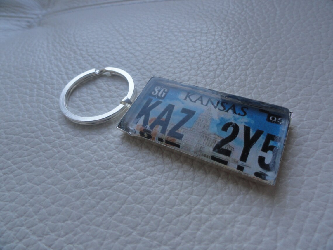 Supernatural Impala License Plate Keychain Etsy