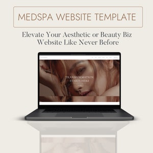 Luxury Website Template For Med Spa, Wellness, Spa and Beauty Businesses, Built On Showit, Integrates With Wordpress