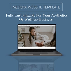 Med Spa Website Template, Fully Customizable Website Design For, MedSpa, Aesthetics, Wellness, Luxury Showit Website Template For MedSpa