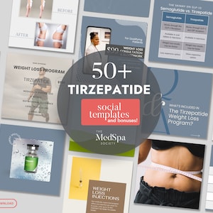 Tirzepatide Weight Loss Social Media Templates for Medspas (editable Canva, Instant Download) - Etsy Tirzepatide Weight Loss Social Media Templates for Medspas (editable Canva, Instant Download) - Etsy